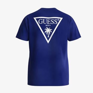  Guess Triangle Erkek Lacivert T-Shirt