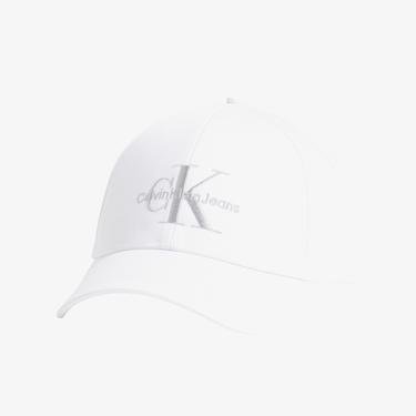  Calvin Klein Jeans Monogram New Kadın Beyaz Şapka
