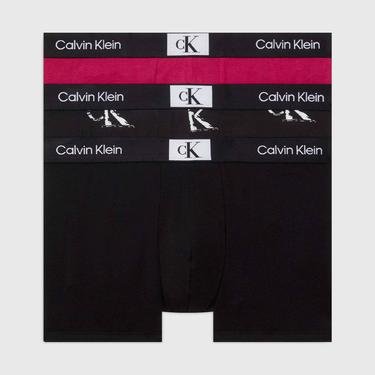 Calvin Klein 96 Cotton 3'lü Erkek Siyah Boxer
