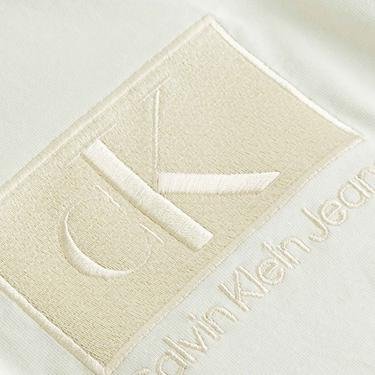 Calvin Klein Jeans Casual Utility Erkek Beyaz T-Shirt