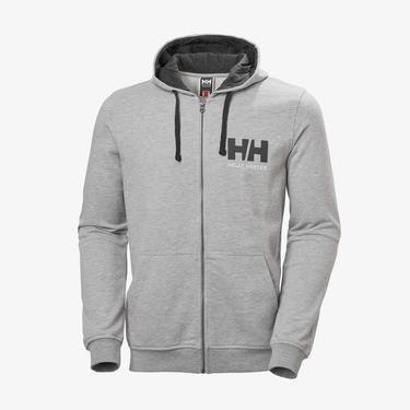  Helly Hansen HH Logo Full Zip Erkek Gri Sweatshirt