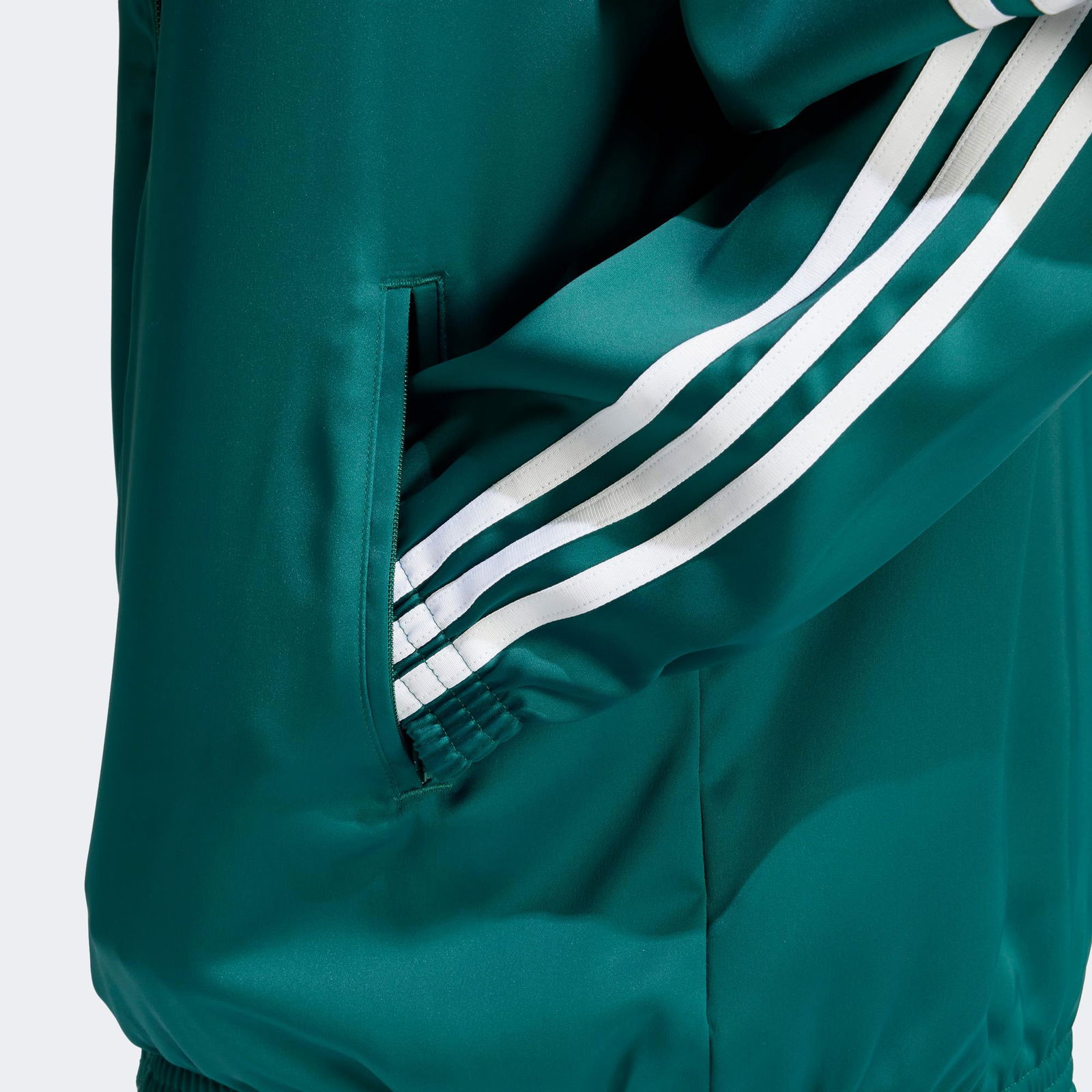 adidas Satin Loose Kadın Yeşil Eşofman Üstü