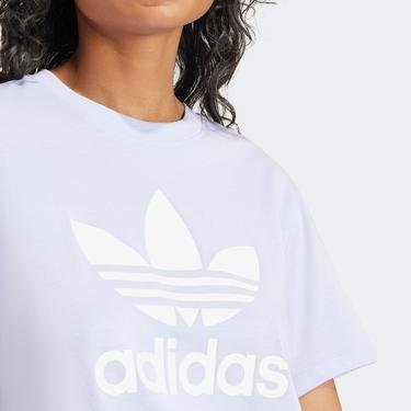  adidas Trefoil Boxy Kadın Mor T-Shirt