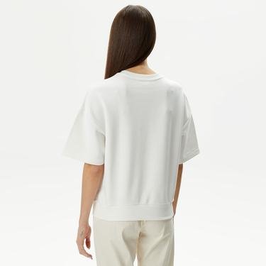  Lacoste Loose Fit Kadın Beyaz T-Shirt