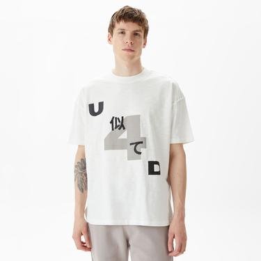  UNITED4 Classic Erkek Beyaz T-Shirt
