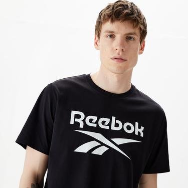  Reebok Identity Stacked Erkek Siyah T-Shirt