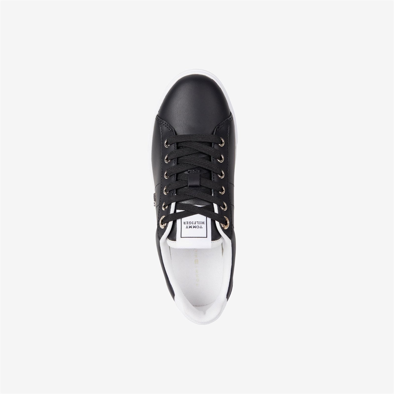 Tommy Hilfiger Essential Elevated Court Kadın Siyah Sneaker