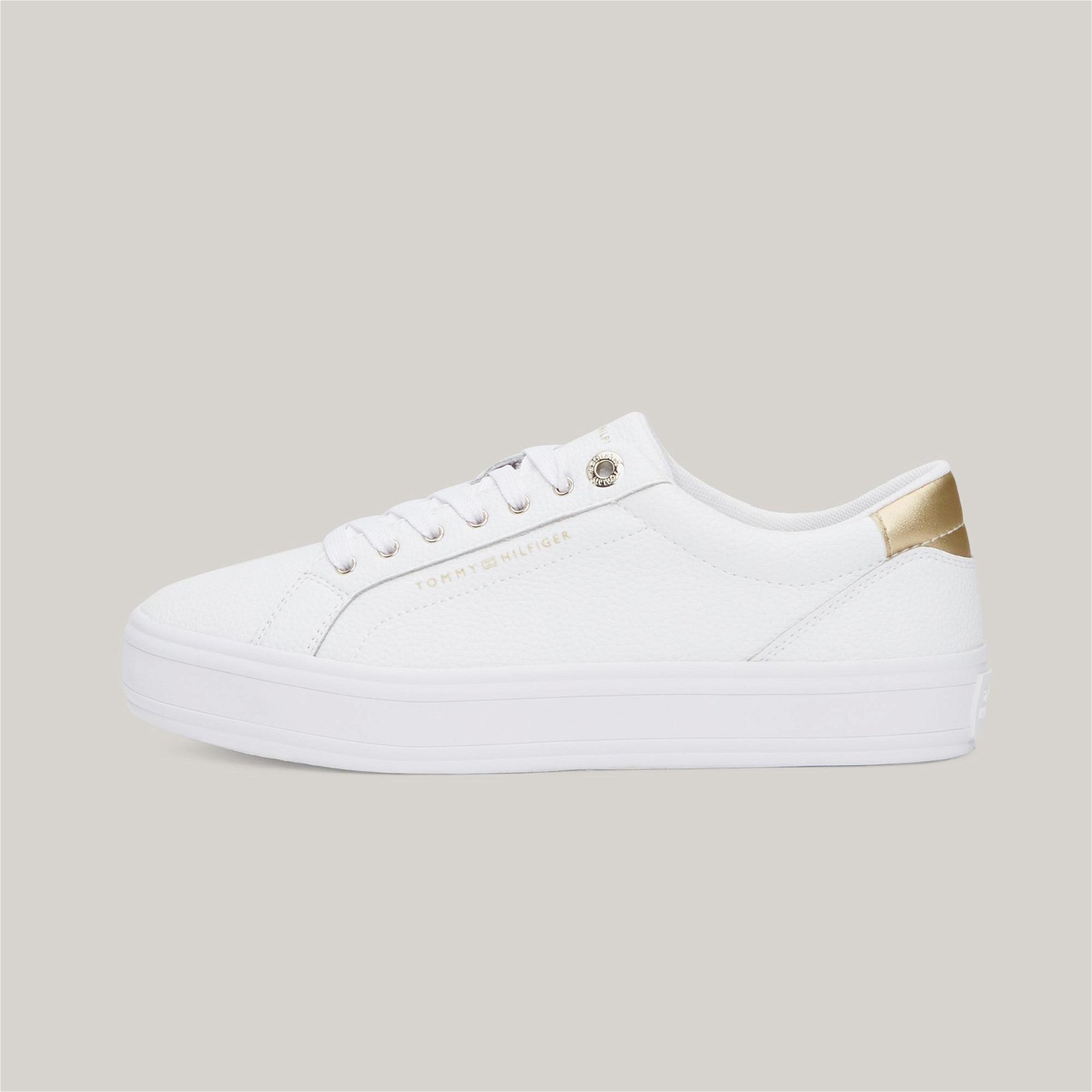 Tommy Hilfiger Essential Vulcing Kadın Beyaz Sneaker