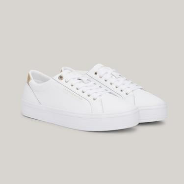  Tommy Hilfiger Essential Vulcing Kadın Beyaz Sneaker
