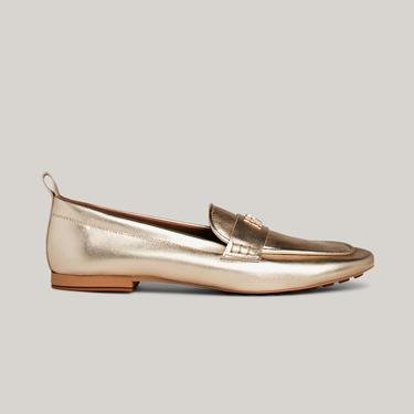  Tommy Hilfiger Leather Moccasin Gold Kadın Altın Rengi Ayakkabı