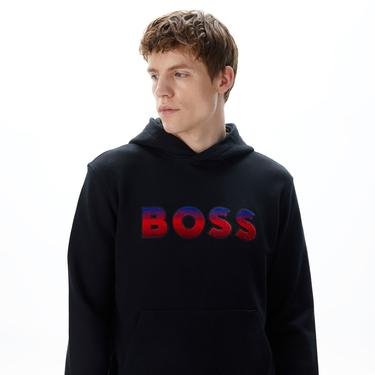  Boss Seeger 99 Erkek Siyah Sweatshirt