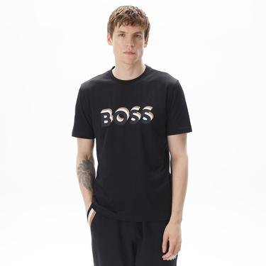  Boss Tiburt 427 Erkek Siyah T-Shirt