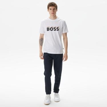  Boss Tiburt 427 Erkek Beyaz T-Shirt