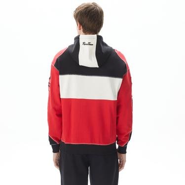  Hugo Dussels Erkek Kırmızı/Siyah Sweatshirt