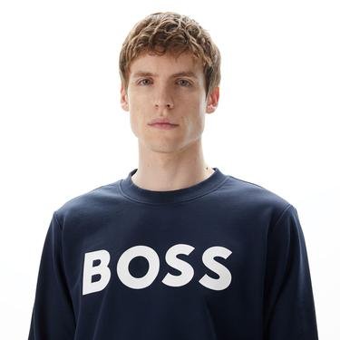  Boss Soleri 02 Erkek Mavi Sweatshirt