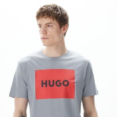  Hugo Dulive222 Erkek Gri T-Shirt