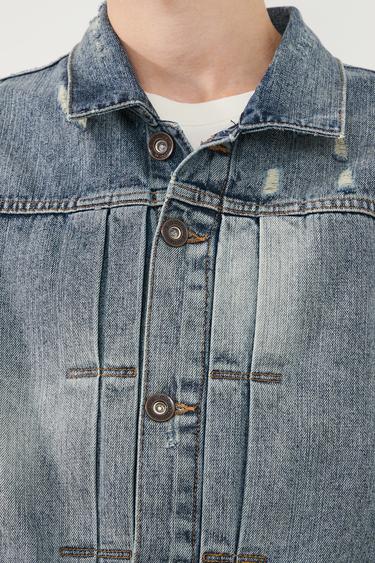  Ra Denim Erkek Vintage Yıkama Japanese Retro Trucker Ceket