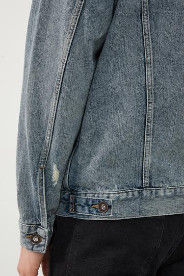  Ra Denim Erkek Vintage Yıkama Japanese Retro Trucker Ceket