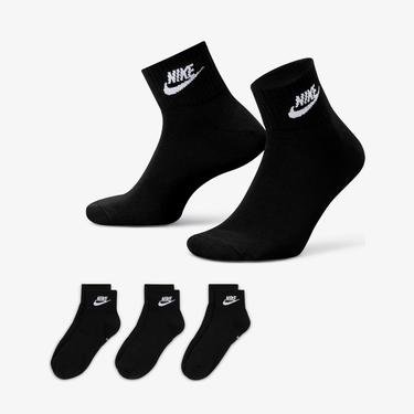  Nike Sportswear Everyday Essential An 3'lü Unisex Siyah Çorap