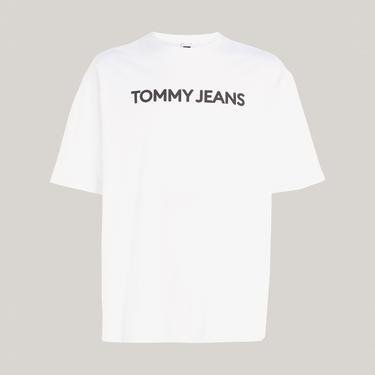  Tommy Jeans Bold Classics Erkek Beyaz T-Shirt
