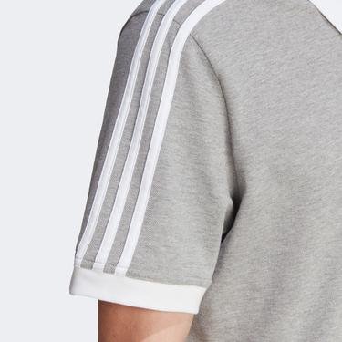  adidas 3-Stripe Polo Erkek Gri T-Shirt