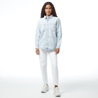  Calvin Klein Jeans Kadın Mavi Gömlek