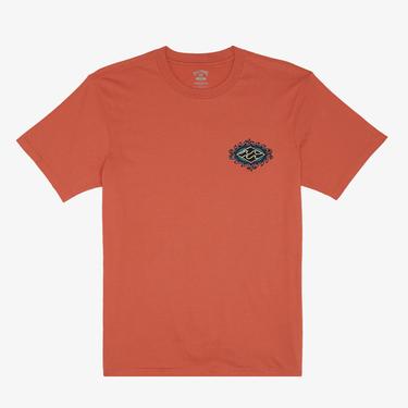  Billabong Crayon Wave Erkek Kahverengi Günlük T-Shirt