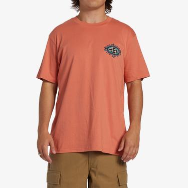  Billabong Crayon Wave Erkek Kahverengi Günlük T-Shirt