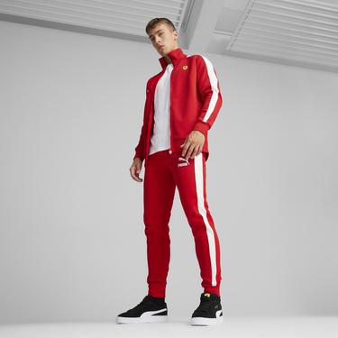  Puma Ferrari Race Iconic T7 Unisex Kırmızı Antrenman Ceketi