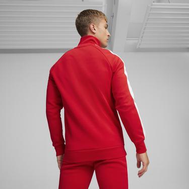  Puma Ferrari Race Iconic T7 Unisex Kırmızı Antrenman Ceketi