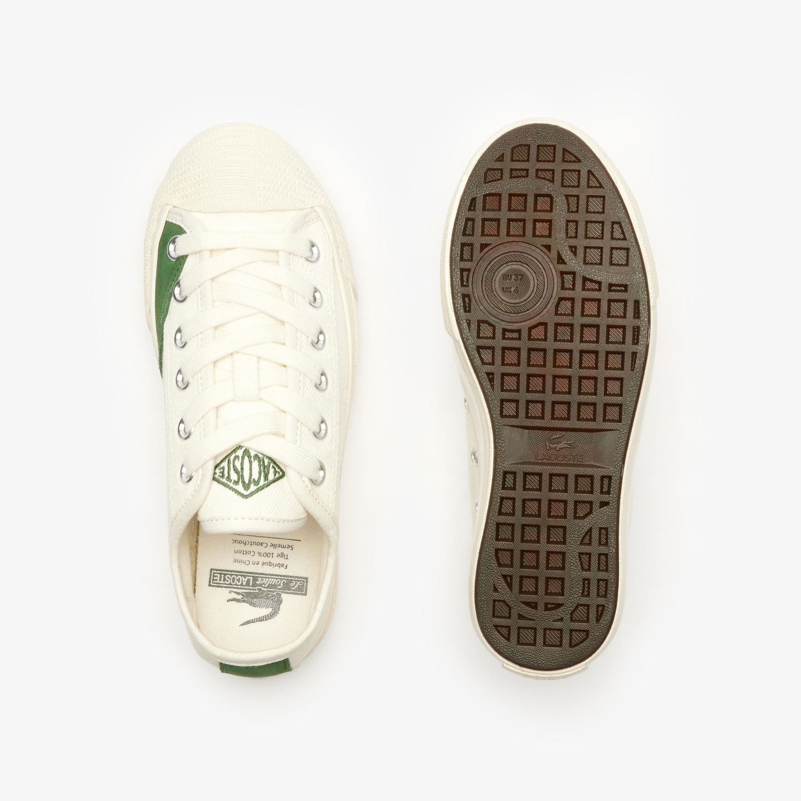 Lacoste Backcourt Kadın Krem Sneaker