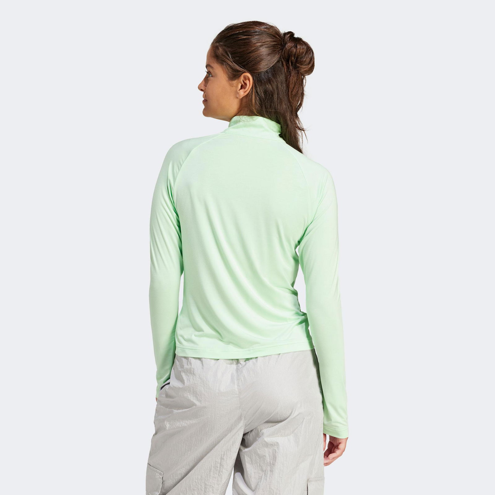 adidas C Esc Q1 Ls Kadın Yeşil Koşu Sweatshirt