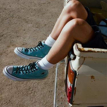  Converse X Stüssy Chuck 70 Unisex Mavi Süet Sneaker