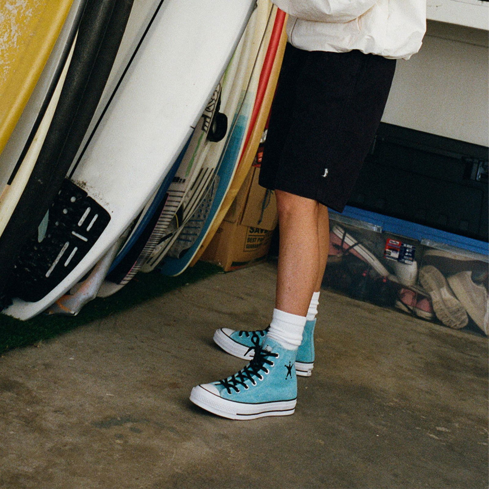 Converse X Stüssy Chuck 70 Unisex Mavi Süet Sneaker