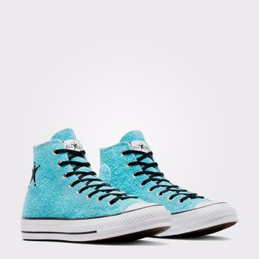  Converse X Stüssy Chuck 70 Unisex Mavi Süet Sneaker