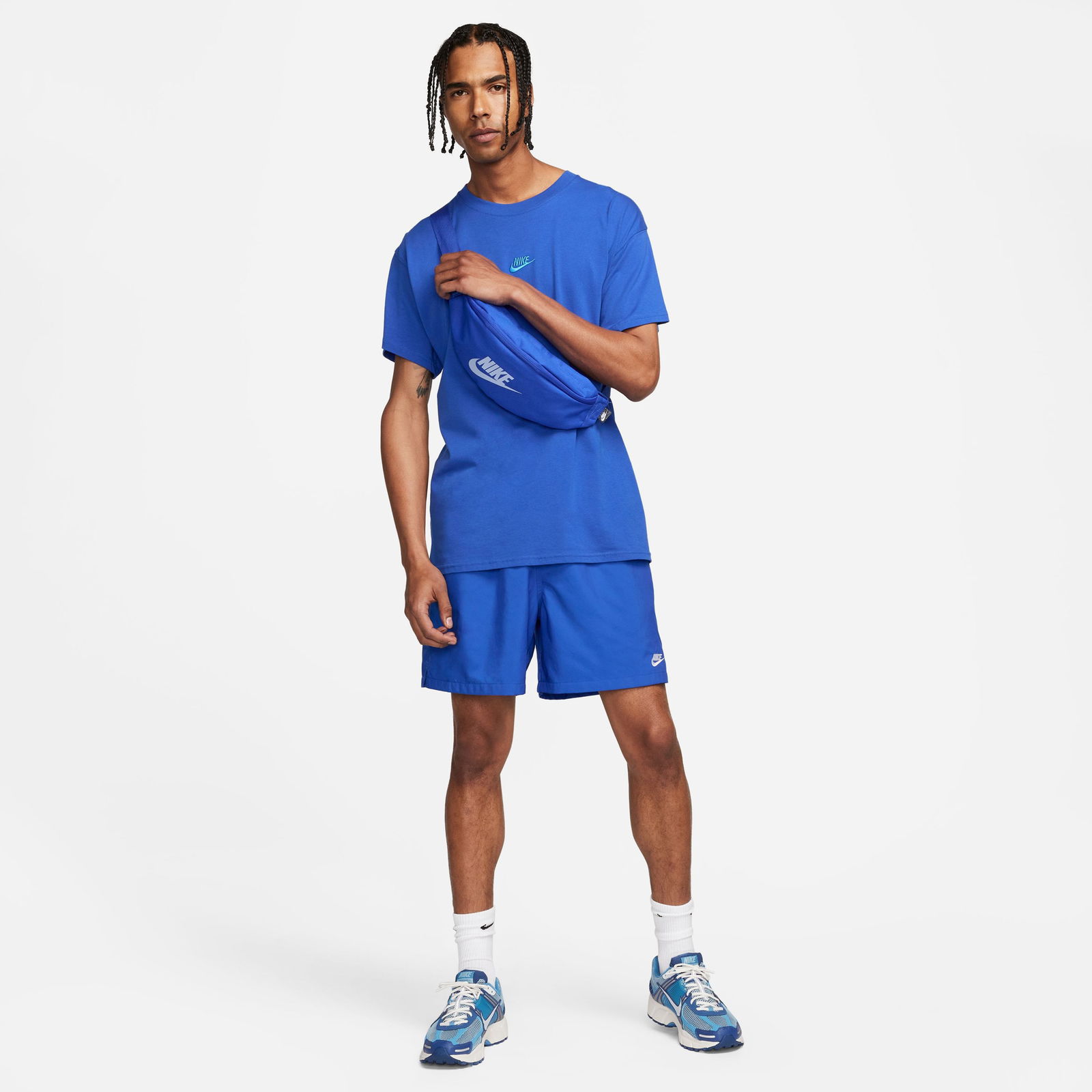 Nike Club Flow Erkek Mavi Şort