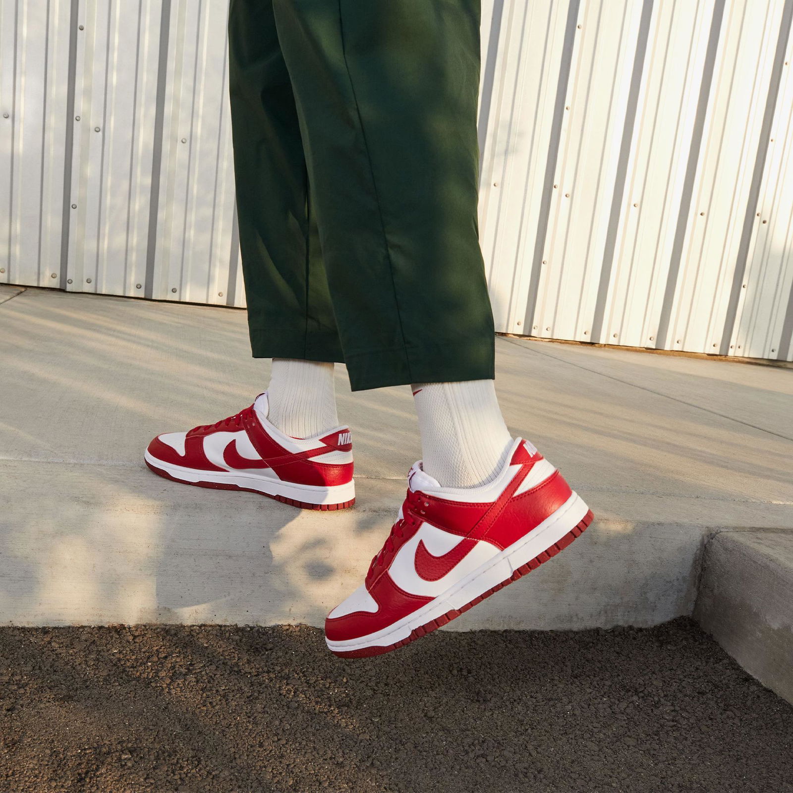 Nike Dunk Low Next Nature Kadın Kırmızı/Beyaz Spor Ayakkabı
