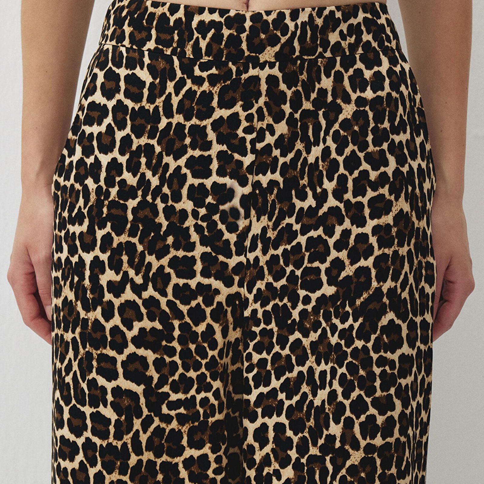 Mavi Leopar Baskılı Pantolon 1010904-88691