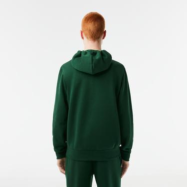  Lacoste Erkek Classic Fit Fermuarlı Yeşil Sweatshirt