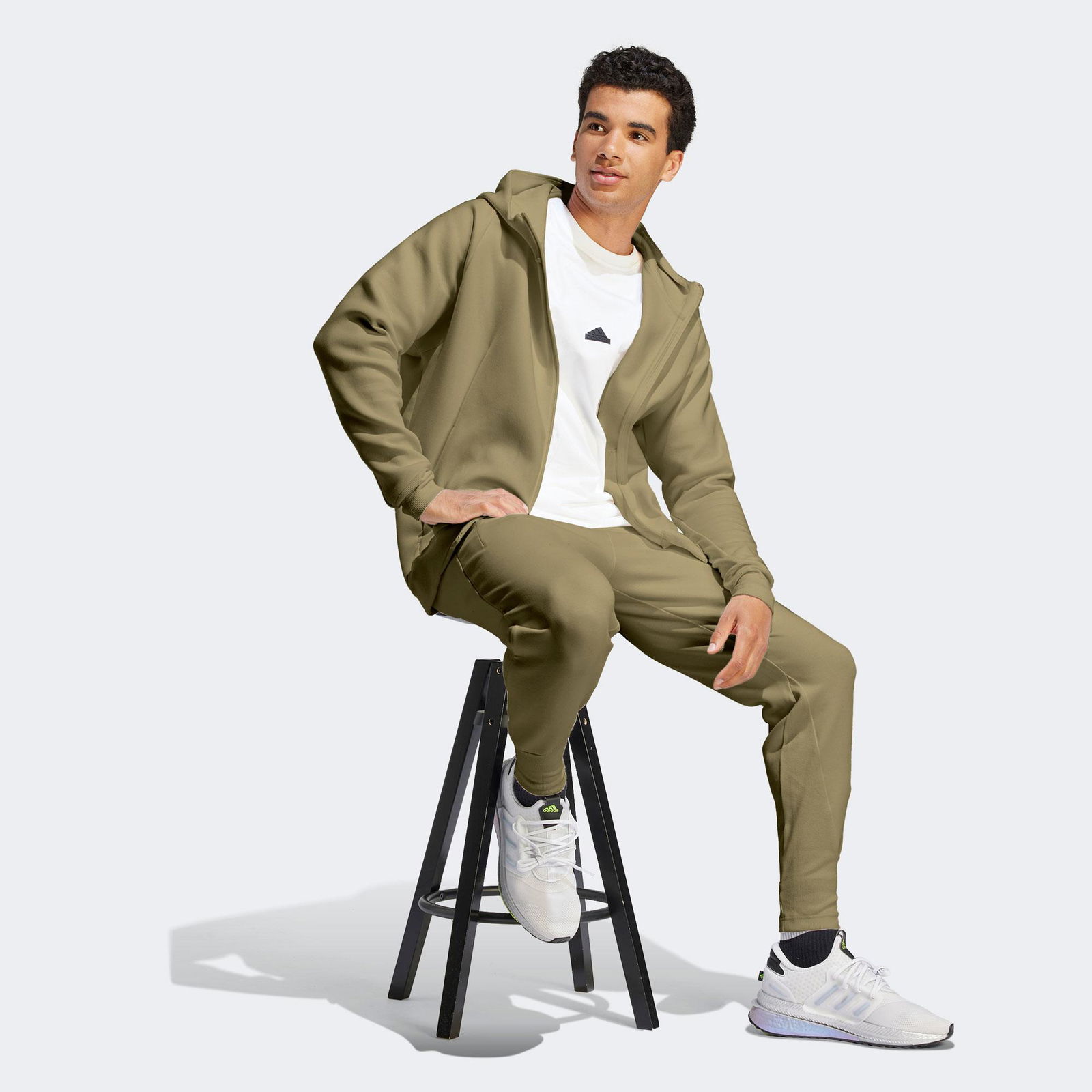 Adidas Z.N.E. Premium Erkek Yeşil Günlük Sweatshirt