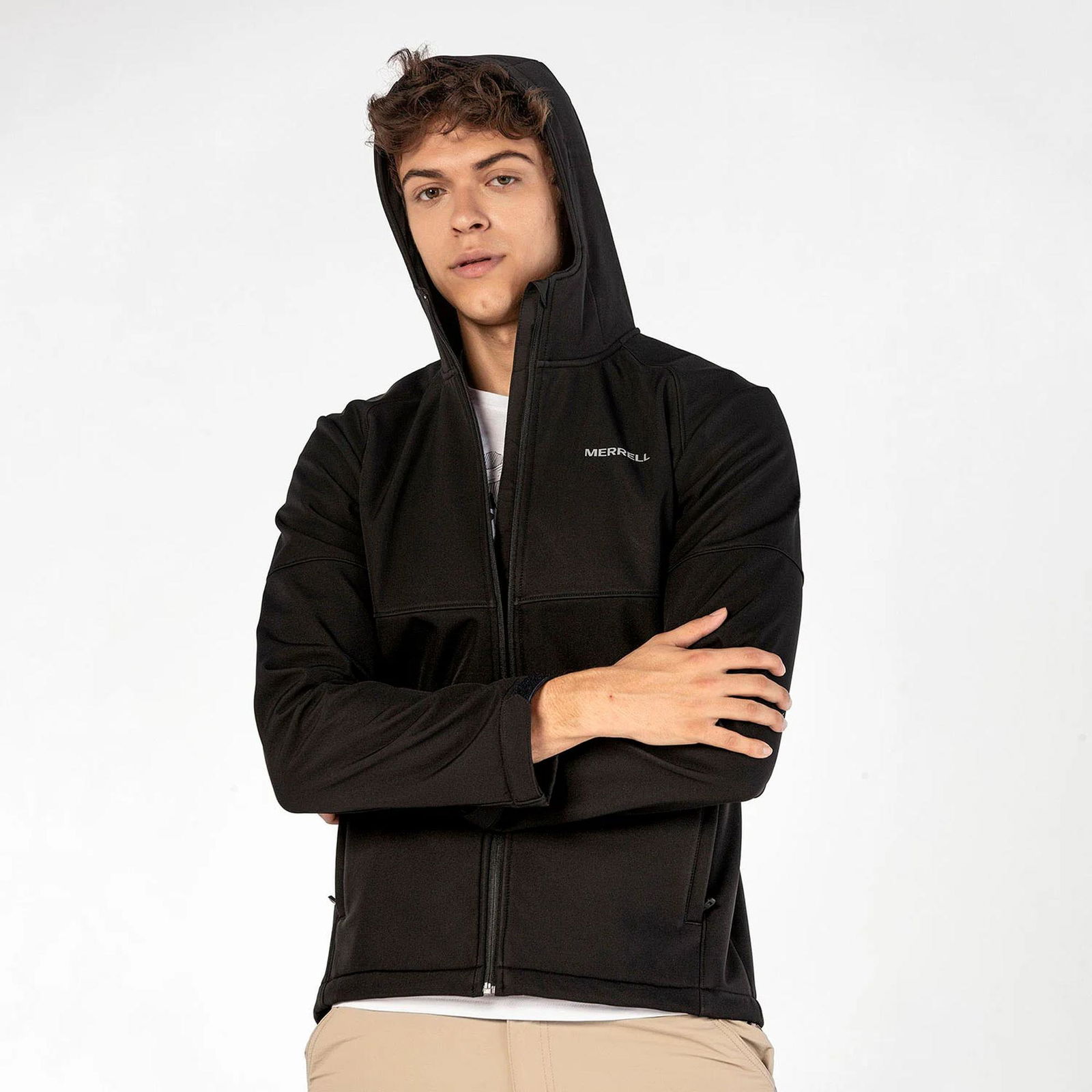 Merrell Flash Softshell Erkek Siyah Polar Mont