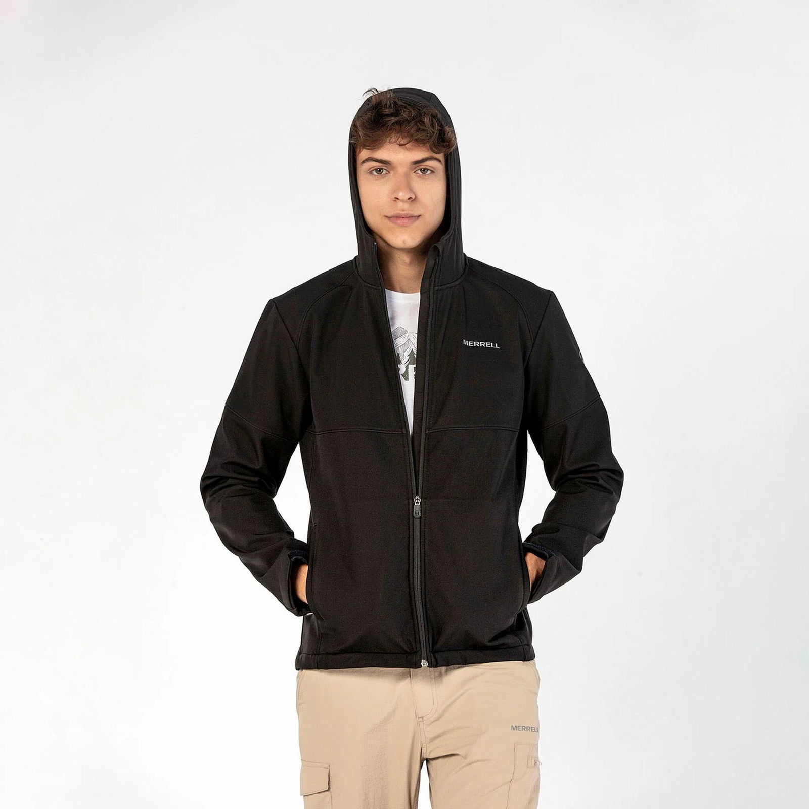 Merrell Flash Softshell Erkek Siyah Polar Mont