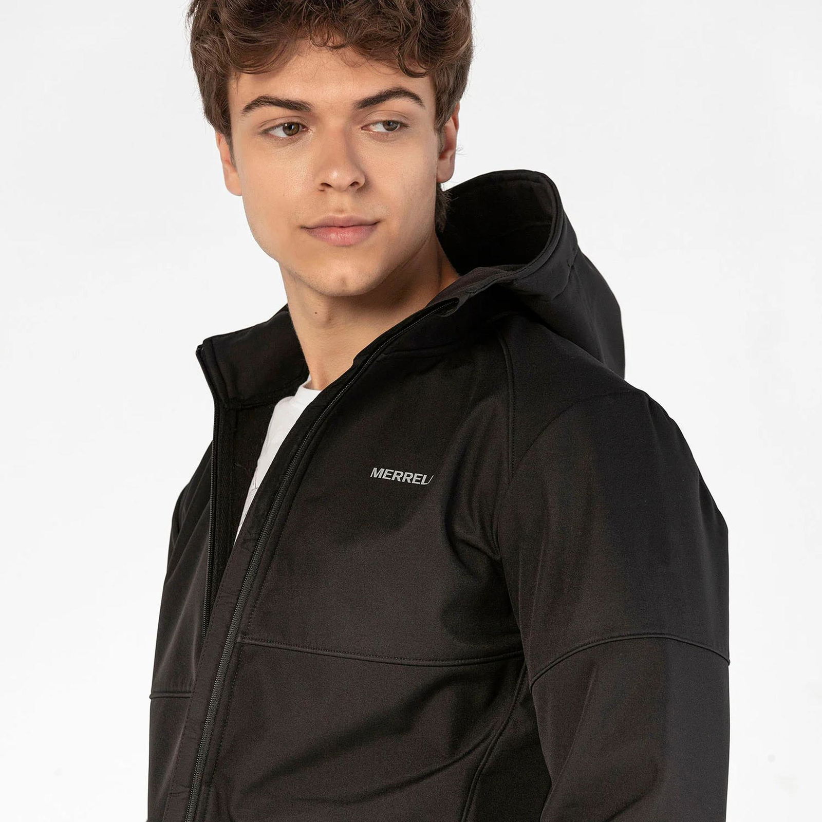 Merrell Flash Softshell Erkek Siyah Polar Mont