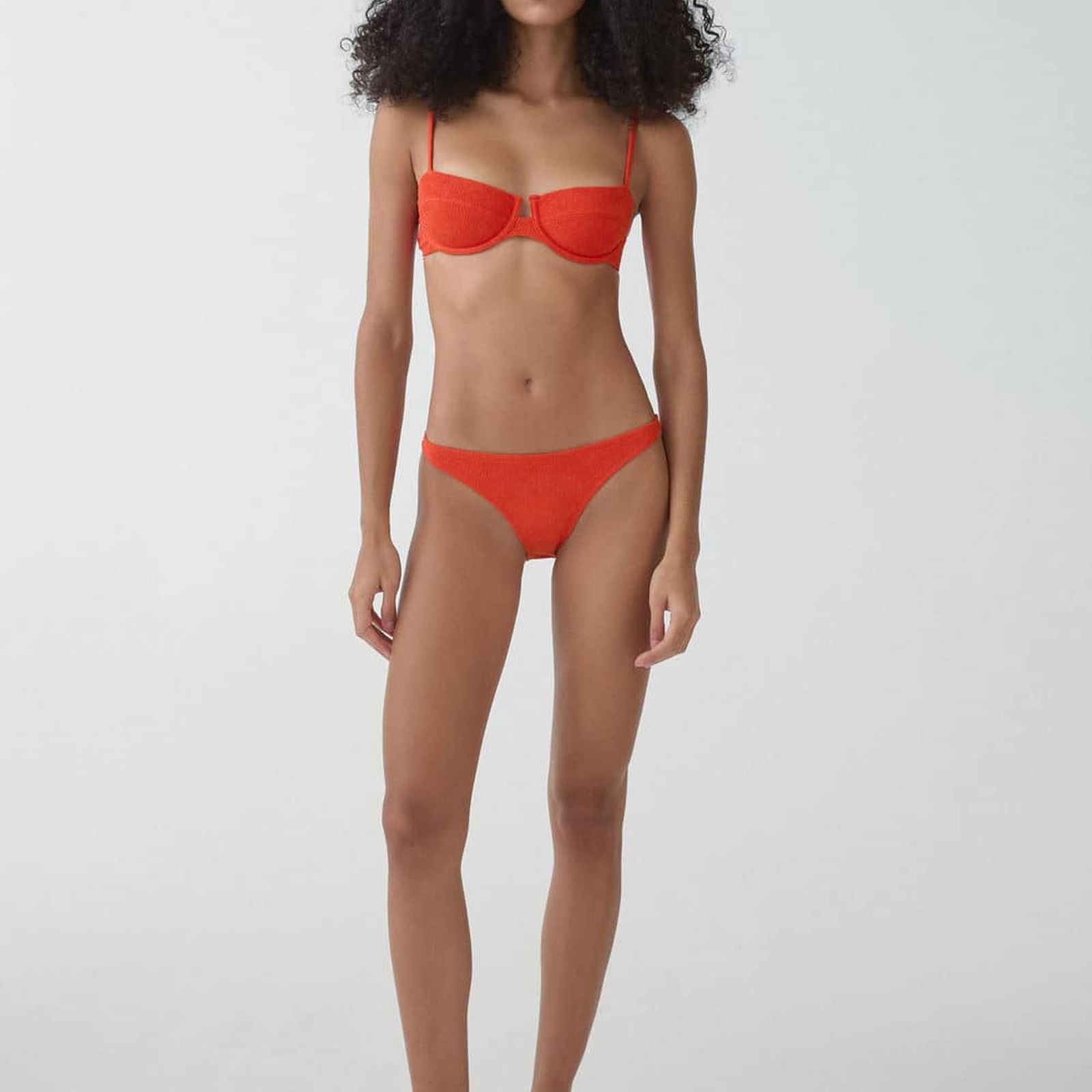 Mango Kadın Balenli Bikini Üstü Kirmizi