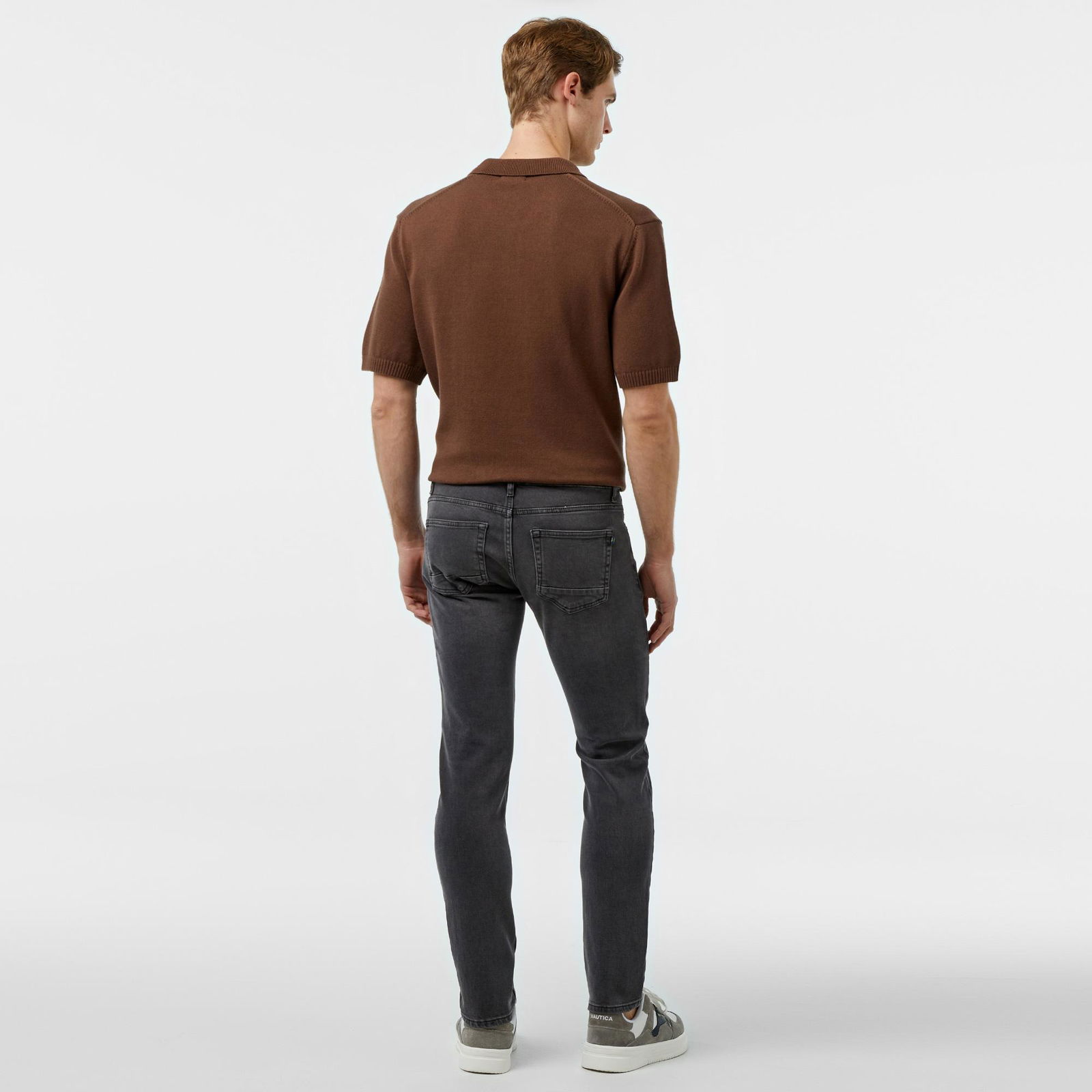 Nautica Erkek Gri Slim Fit Denim Pantolon
