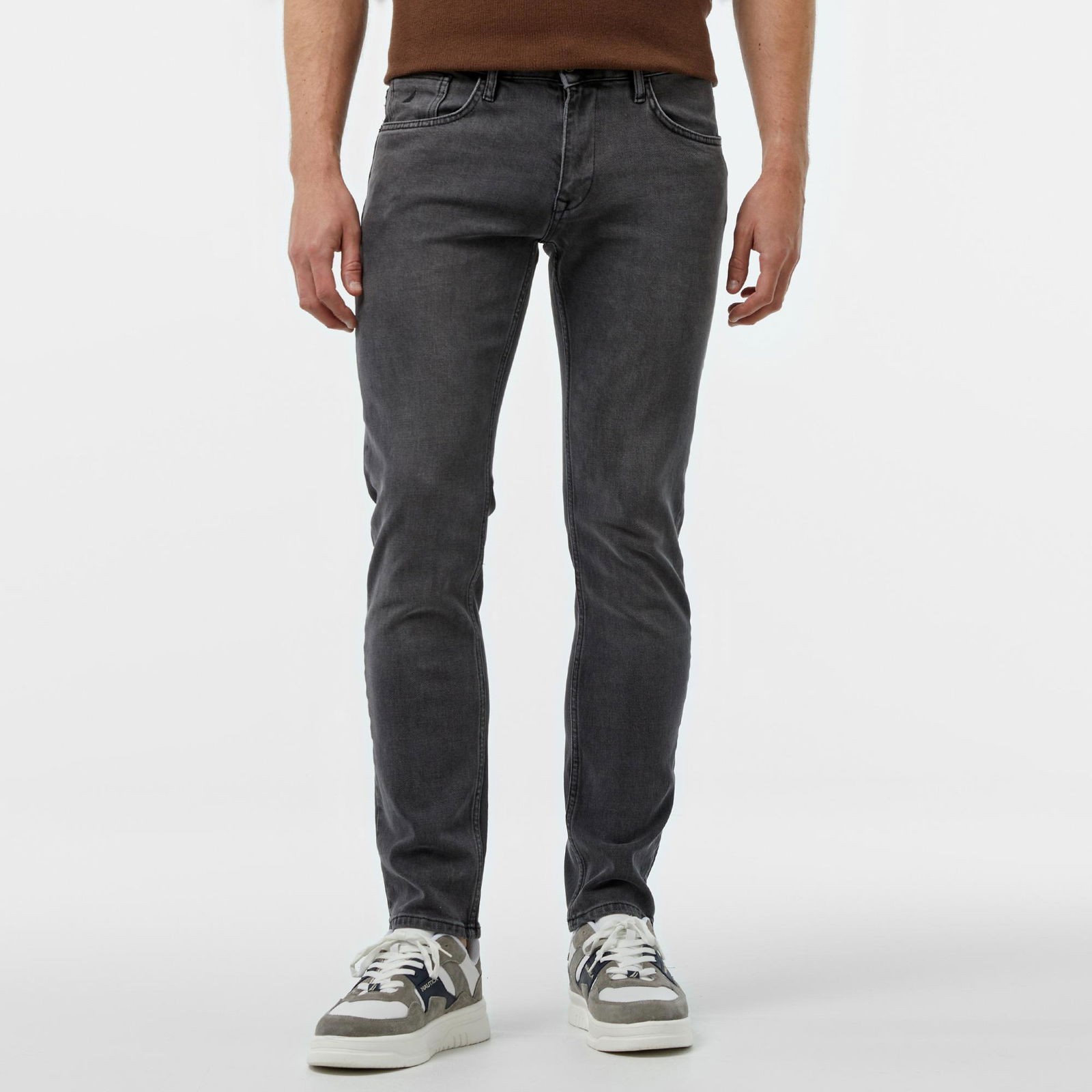 Nautica Erkek Gri Slim Fit Denim Pantolon