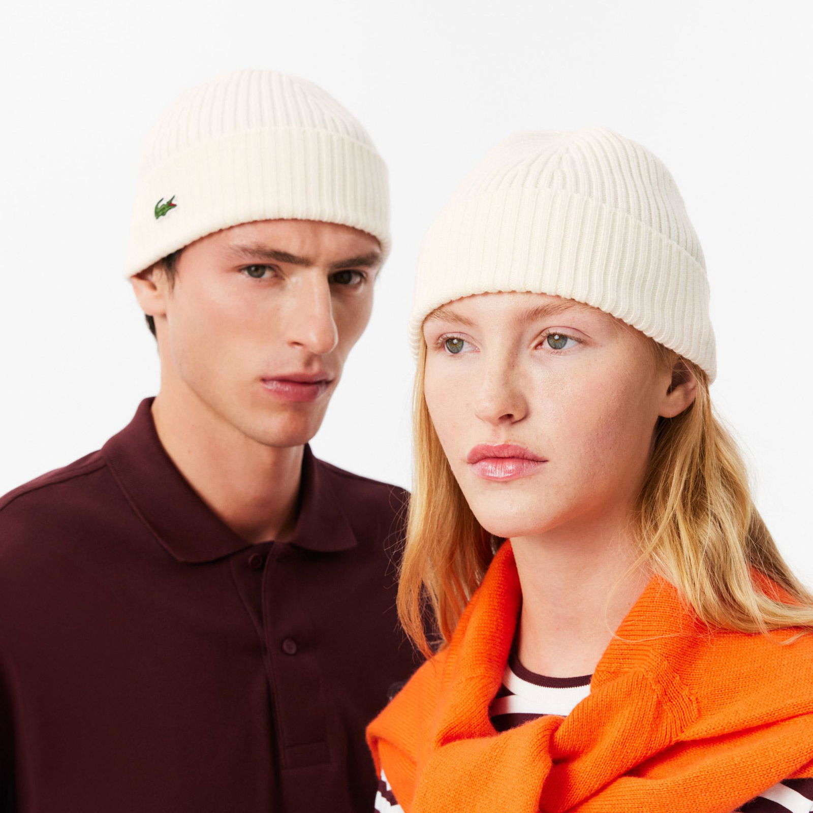 Lacoste Unisex Beyaz Bere
