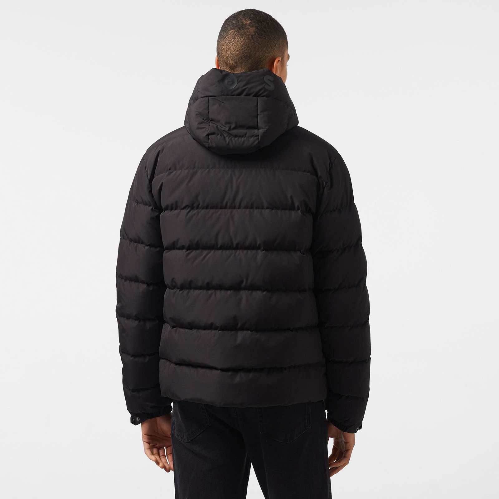 Lacoste Kapüşonlu Kapitone Erkek Siyah Mont