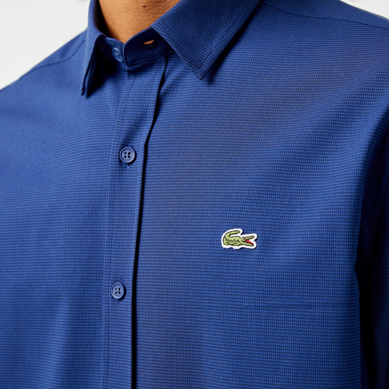 Lacoste Erkek Regular Fit Lacivert Gömlek