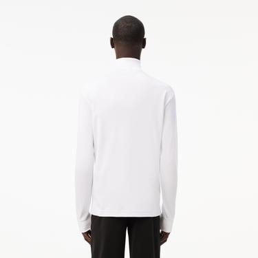  Lacoste Erkek Regular Fit Boğazlı Yaka Beyaz T-shirt